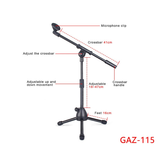Single Rod Floor Formula Adjustable Microphone Bracket, Style: GAZ-115 - Stand by buy2fix | Online Shopping UK | buy2fix