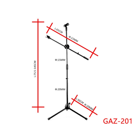 Single Rod Floor Formula Adjustable Microphone Bracket, Style: GAZ-201 - Stand by buy2fix | Online Shopping UK | buy2fix