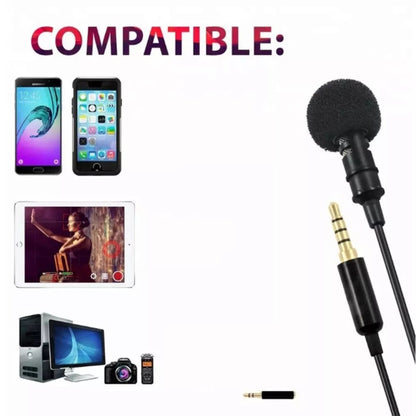 GAM-140 Mobile Phone Recording Collar Microphone(Black) - Microphone by buy2fix | Online Shopping UK | buy2fix