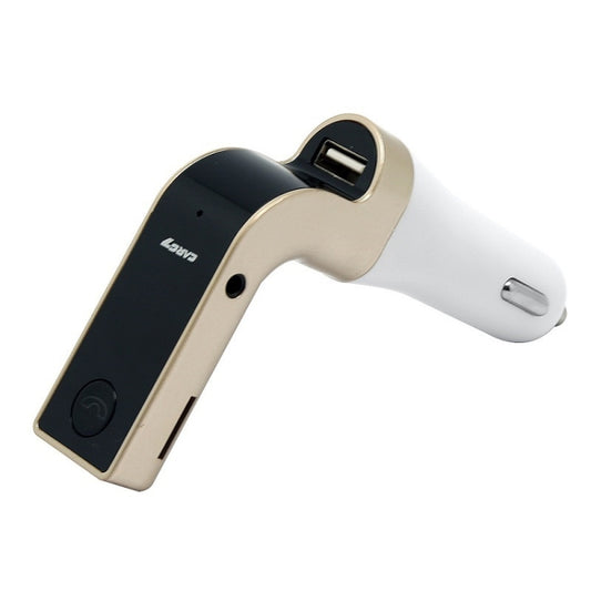 G7 Car Hands-Free Bluetooth FM Player MP3(Gold) - Bluetooth Car Kits by buy2fix | Online Shopping UK | buy2fix