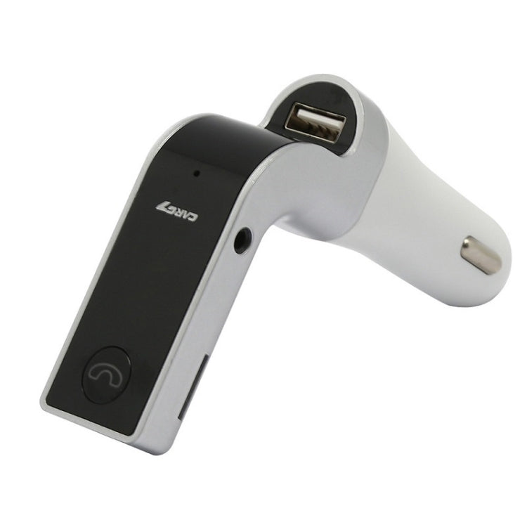 G7 Car Hands-Free Bluetooth FM Player MP3(Silver) - Bluetooth Car Kits by buy2fix | Online Shopping UK | buy2fix