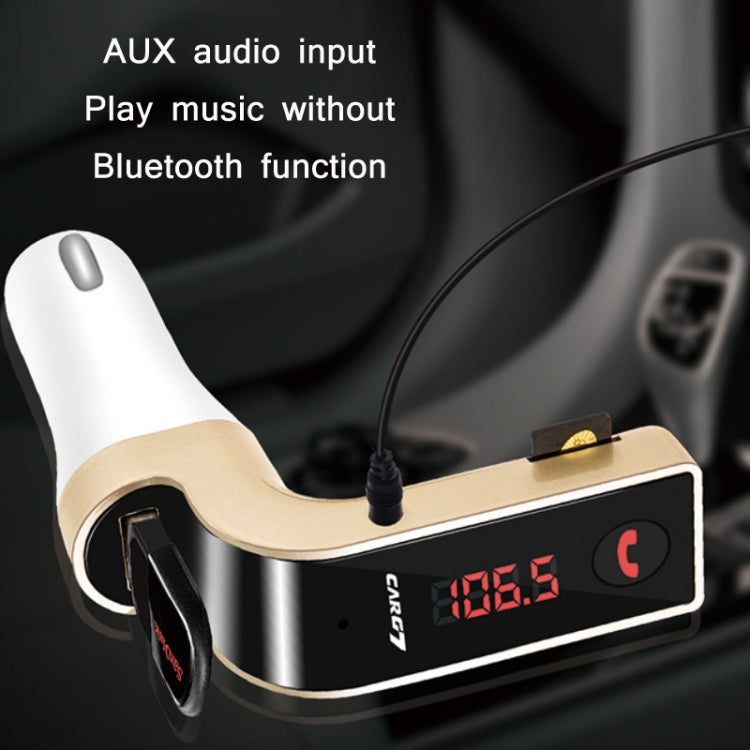 G7 Car Hands-Free Bluetooth FM Player MP3(Black) - Bluetooth Car Kits by buy2fix | Online Shopping UK | buy2fix