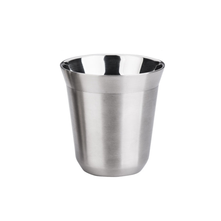 304 Stainless Steel Coffee Capsule Cup Double Insulation Coffee Cup, Style: Large Single Cup by buy2fix