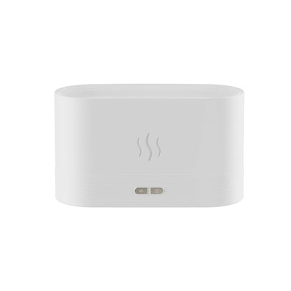 Flame Aroma Diffuser Night Light Humidifier(White) - Air Purifiers & Accessories by buy2fix | Online Shopping UK | buy2fix