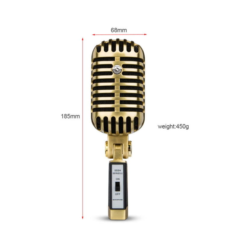 Vintage Style Stage Dynamic Microphone(GAM-FG02) - Microphone by buy2fix | Online Shopping UK | buy2fix