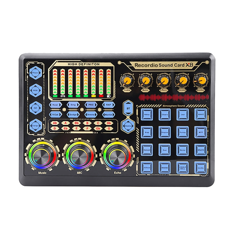 GAX-X8 Live Microphone Equipment Sound Card - USB Sound by buy2fix | Online Shopping UK | buy2fix