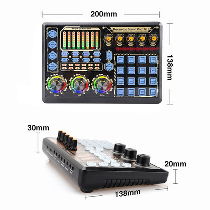 GAX-X8 Live Microphone Equipment Sound Card - USB Sound by buy2fix | Online Shopping UK | buy2fix