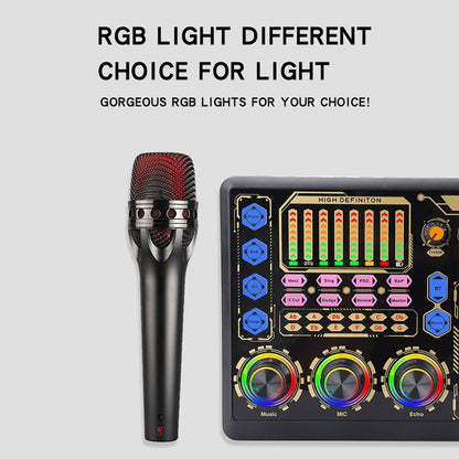 GAX-X8 Live Microphone Equipment Sound Card - USB Sound by buy2fix | Online Shopping UK | buy2fix