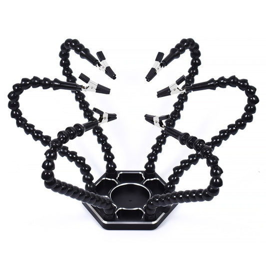 Six-Claw Alligator Clip Fixing Welding Station(N-SS6-BK9 Black) by buy2fix