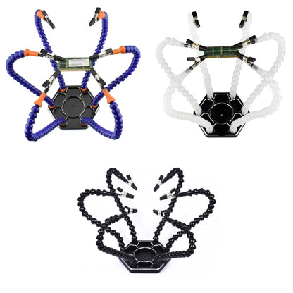 Six-Claw Alligator Clip Fixing Welding Station(HANTAI6 Blue) by buy2fix