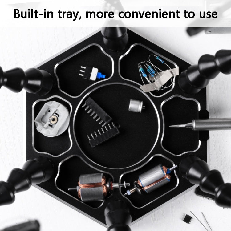 Six-Claw Alligator Clip Fixing Welding Station(N-SS6-BK9 Black) by buy2fix