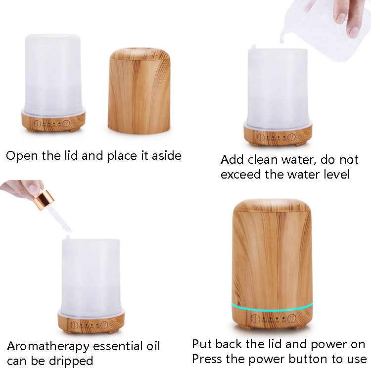 STB-105 Wood Grain Aromatherapy USB Air Purifier(Dark Wooden Grain) - Air Purifiers & Accessories by buy2fix | Online Shopping UK | buy2fix