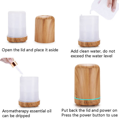 STB-105 Wood Grain Aromatherapy USB Air Purifier(Dark Wooden Grain) - Air Purifiers & Accessories by buy2fix | Online Shopping UK | buy2fix