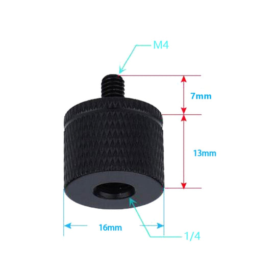 4 PCS Screw Adapter A18 1/4 Female to M4 Male Screw -  by buy2fix | Online Shopping UK | buy2fix