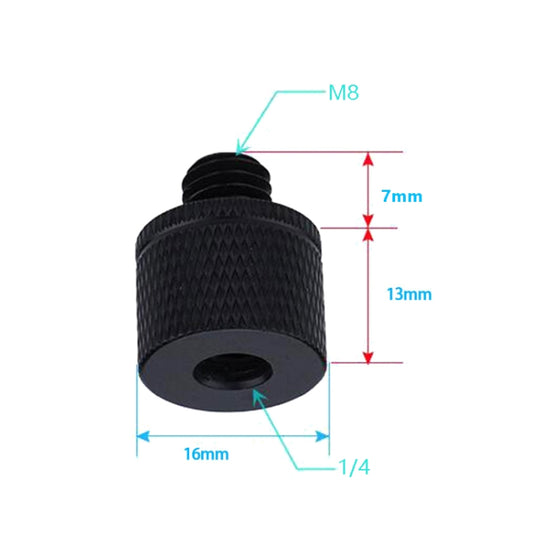 4 PCS Screw Adapter A21 1/4 Female to M8 Male  Screw -  by buy2fix | Online Shopping UK | buy2fix