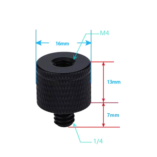 4 PCS Screw Adapter A29 M4 Female to 1/4 Male Screw -  by buy2fix | Online Shopping UK | buy2fix