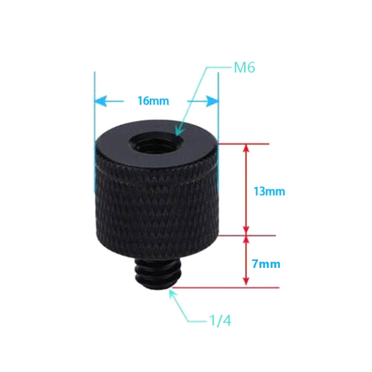 4 PCS Screw Adapter A31 M6 Female to 1/4 Male Screw -  by buy2fix | Online Shopping UK | buy2fix