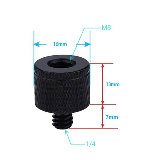 4 PCS Screw Adapter A32 M8 Female to 1/4 Male Screw -  by buy2fix | Online Shopping UK | buy2fix