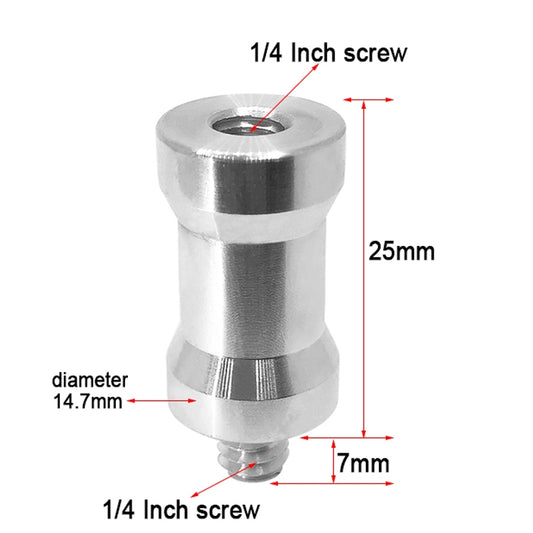 10 PCS Screw Adapter 1/4 Female to 1/4 Male Screw -  by buy2fix | Online Shopping UK | buy2fix