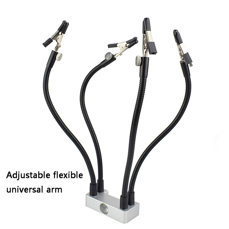 LED Lamp Magnifying Glass 360-Degree Adjustable Welding Table(T-SS5L-BK9) by buy2fix