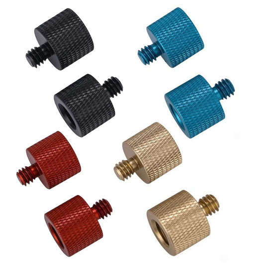 10 PCS Screw Adapter 3/8 Female to 1/4 Male  Screw(Black) -  by buy2fix | Online Shopping UK | buy2fix