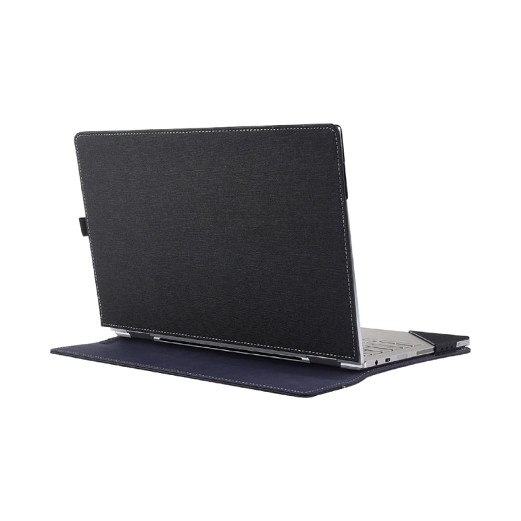 Multifunctional PU Leather Laptop Case With Stand Function, Color: 13.3 inch Black by buy2fix