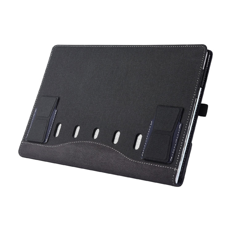 Multifunctional PU Leather Laptop Case With Stand Function, Color: 13.3 inch Black by buy2fix
