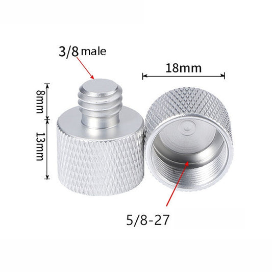 4 PCS 5/8 Female to 3/8 Male Adapter Screw(Silver) -  by buy2fix | Online Shopping UK | buy2fix