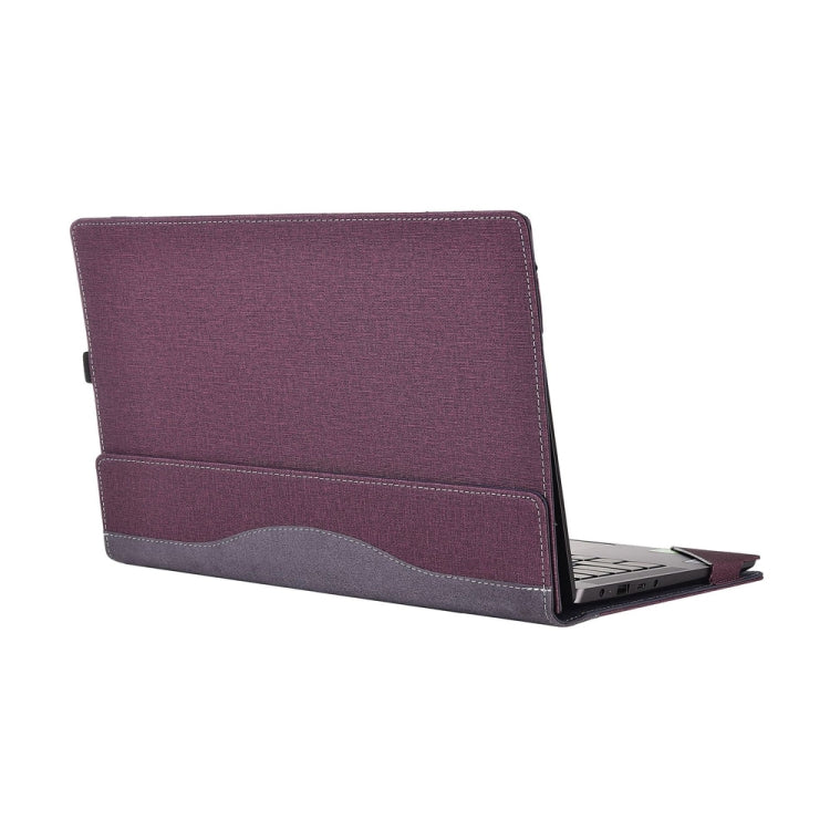 PU Leather Laptop Protection Sleeve For HP Spectre X360 15-EB(Wine Red) by buy2fix