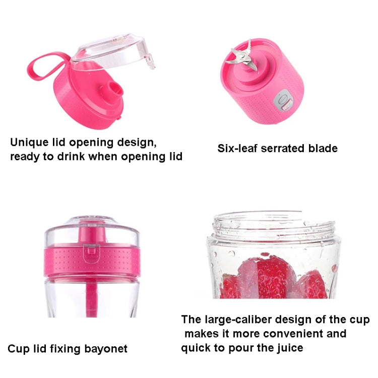 6-Blade Electric Fruit Juicer Juice Cup(Purple) - Electric juicers by buy2fix | Online Shopping UK | buy2fix