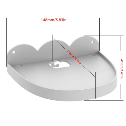 2 PCS Wall Mount For Amazon Echo Dot 4(White) - Speaker Bracket by buy2fix | Online Shopping UK | buy2fix