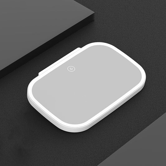 Car Sun Visor Makeup Mirror With LED Light(White) by buy2fix