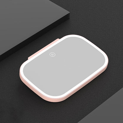 Car Sun Visor Makeup Mirror With LED Light(Pink) by buy2fix