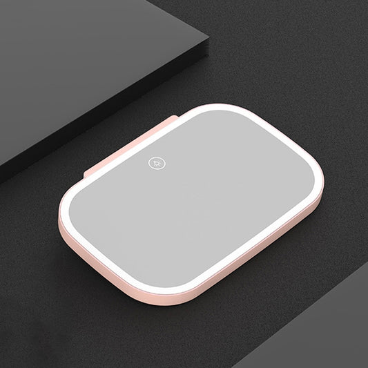 Car Sun Visor Makeup Mirror With LED Light(Pink) by buy2fix