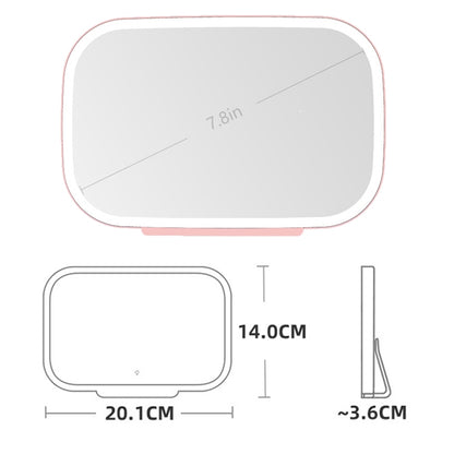Car Sun Visor Makeup Mirror With LED Light(Pink) by buy2fix