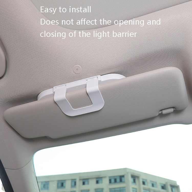 Car Sun Visor Makeup Mirror With LED Light(White) by buy2fix