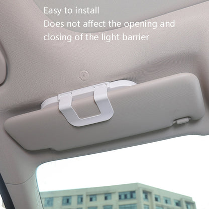 Car Sun Visor Makeup Mirror With LED Light(White) by buy2fix