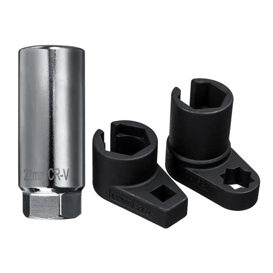 3 In 1 Manganese Steel Chrome-Plated Small Mouth Oxygen-Containing Sensor Disassemble Sleeve - Hand Tool Sets by buy2fix | Online Shopping UK | buy2fix