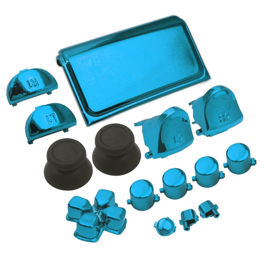 Electroplating Button Set For PS4 Slim(Blue) - PS4 Spare Parts by buy2fix | Online Shopping UK | buy2fix