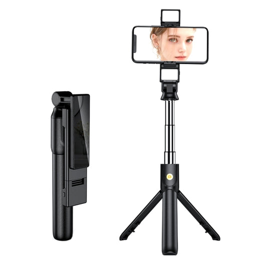 K12D Live Beauty Bluetooth Tripod Selfie Stick(Black) - Selfie Sticks by buy2fix | Online Shopping UK | buy2fix