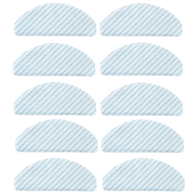 10 PCS Rag Mop Cloths For Ecovacs Deebot T8 Series - For ECOVACS Accessories by buy2fix | Online Shopping UK | buy2fix