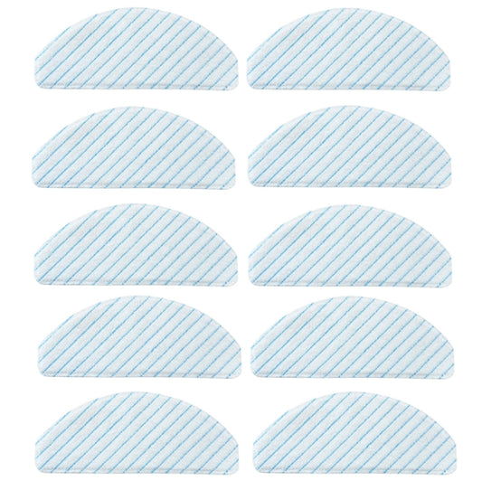 10 PCS Rag Mop Cloths For Ecovacs Deebot T8 Series - For ECOVACS Accessories by buy2fix | Online Shopping UK | buy2fix