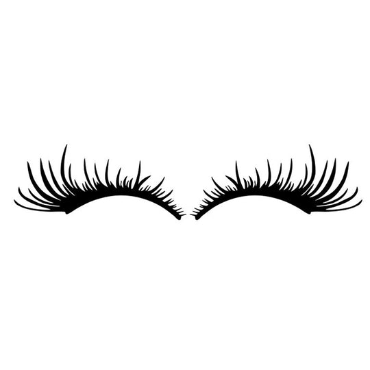 Autocollant de sourcil de grande lampe de voiture, 5 paires, autocollant de cils Sexy pour les yeux (noir)