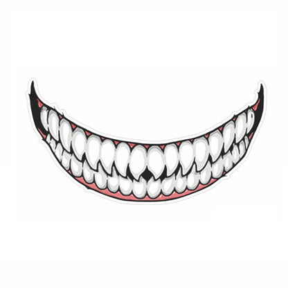 J06 Motorcycle Helmet Sticker Small Teeth by buy2fix