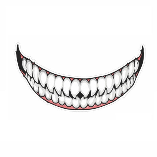 J06 Motorcycle Helmet Sticker Small Teeth by buy2fix