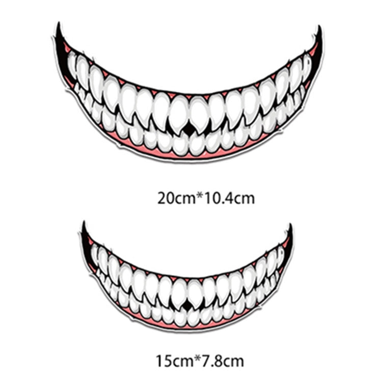 J06 Motorcycle Helmet Sticker Small Teeth by buy2fix