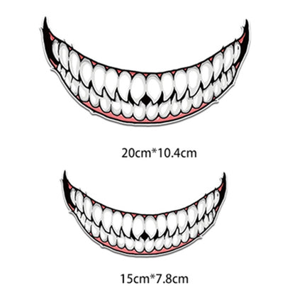 J06 Motorcycle Helmet Sticker Small Teeth by buy2fix