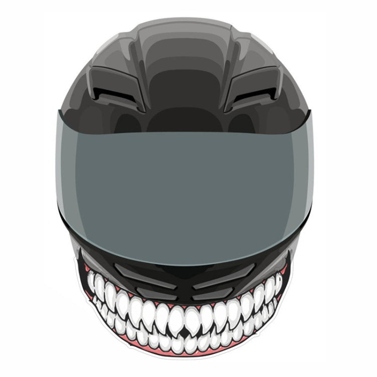 J06 Motorcycle Helmet Sticker Small Teeth by buy2fix