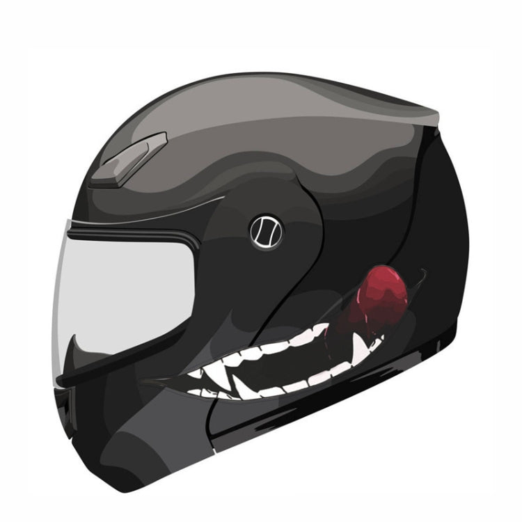 J06 Motorcycle Helmet Sticker Small Teeth by buy2fix