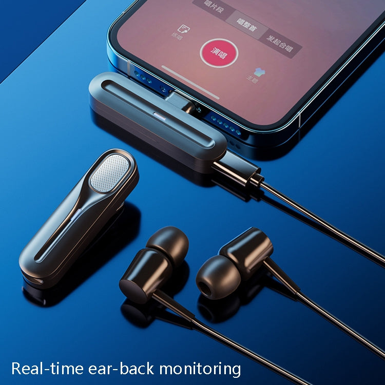 FerTo DX01 Wireless Collar Microphone 2.4G Live Broadcast Equipment, Style: TYPE-C + Charging Bin - Microphone by buy2fix | Online Shopping UK | buy2fix